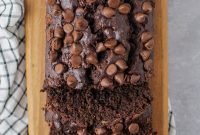 Moist Chocolate Banana Bread Recipe with Fudgy Chocolate Chips