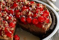 No-Bake Black Forest Cheesecake Recipe — Rich Cherry Chocolate Slice