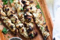 Garlic Parmesan Chicken Skewers Grilled to Crispy Perfection