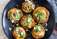 Pesto Hummus Sweet Potato Bites: Savory Appetizer Recipe