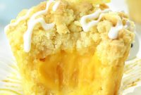 Light and Lemony Lemon Curd Muffins with Creamy Filling