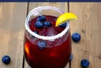 Blueberry Meyer Lemon Margarita Cocktail Recipe for Summer