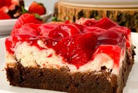 Strawberry Cheesecake Brownies Recipe — Decadent Swirled Bars