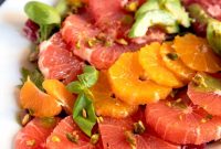 Citrus Salad with Fresh Basil Vinaigrette and Arugula