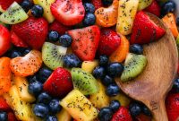 Honey-Lime Poppy Seed Fruit Salad with Fresh Berries