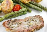 Italian-Style Sheet Pan Pork Chops with Roasted Vegetables