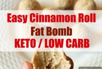 Cinnamon Roll Fat Bombs for Keto and Low-Carb Diets