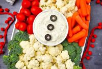 Snowman Veggie Platter Ideas for Holiday Parties