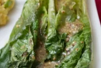 Grilled Romaine with Lemon-Dijon Vinaigrette Recipe