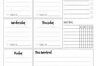 Printable Weekly Planner Template (Free Download)