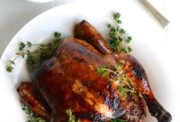 Balsamic-Roasted Chicken with Cherry Pan Sauce