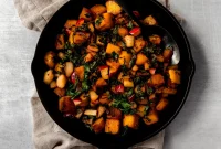 Autumn Skillet Hash with Roasted Veggies and Sage