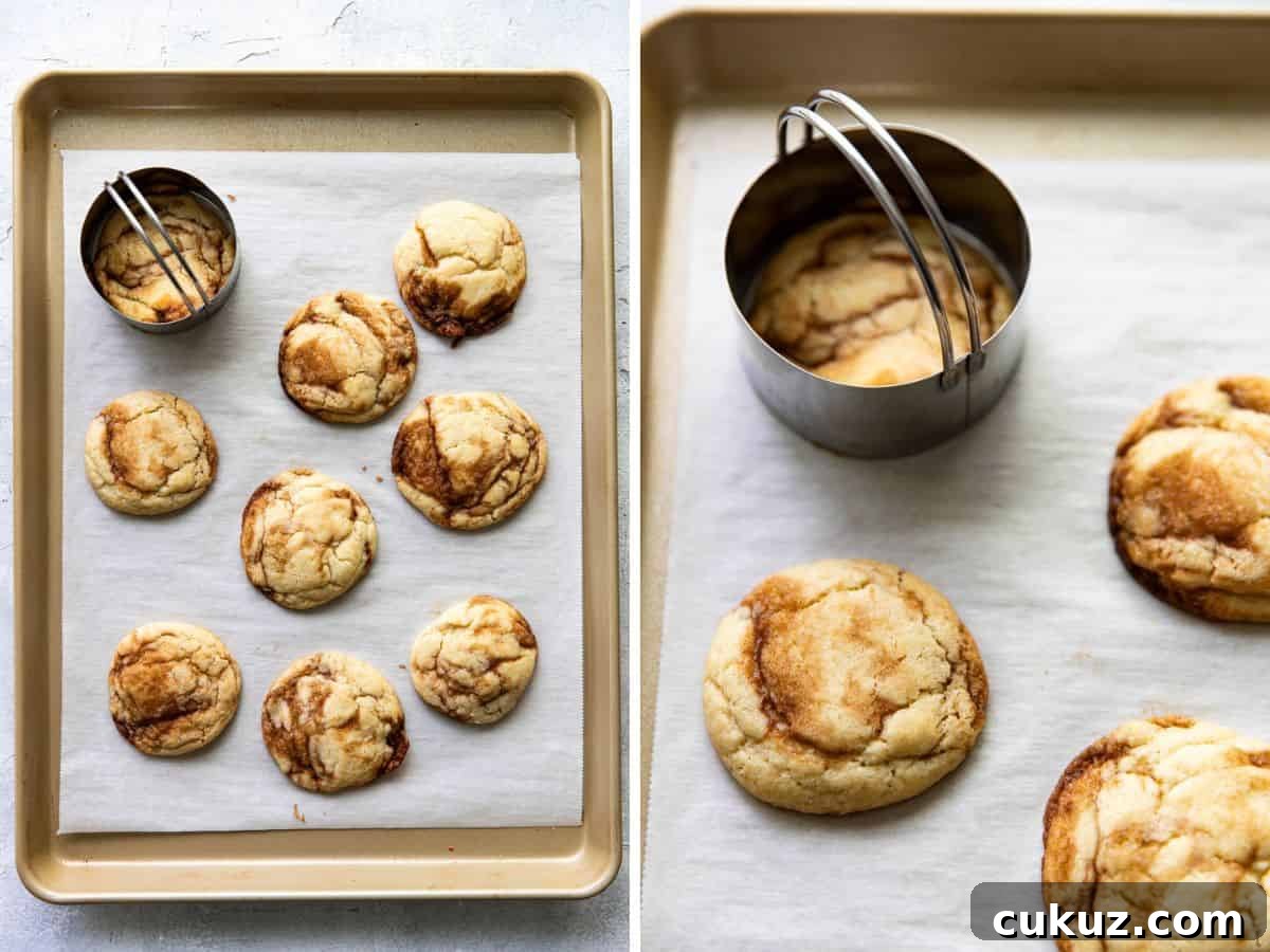 Iced cinnamon roll cookies