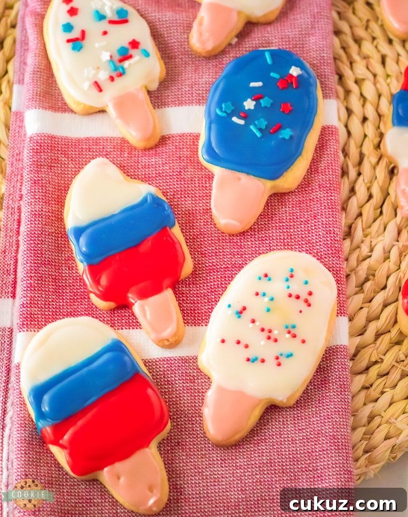 Popsicle Sugar Cookies Recipe: Colorful Summer Cookie Ideas 2 cut out popsicle cookies