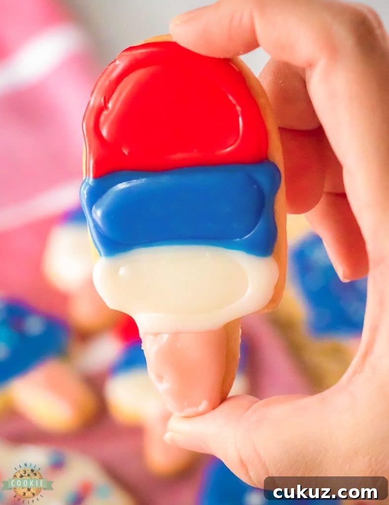 Popsicle Sugar Cookies Recipe: Colorful Summer Cookie Ideas 3 cute ice cream cone cookies