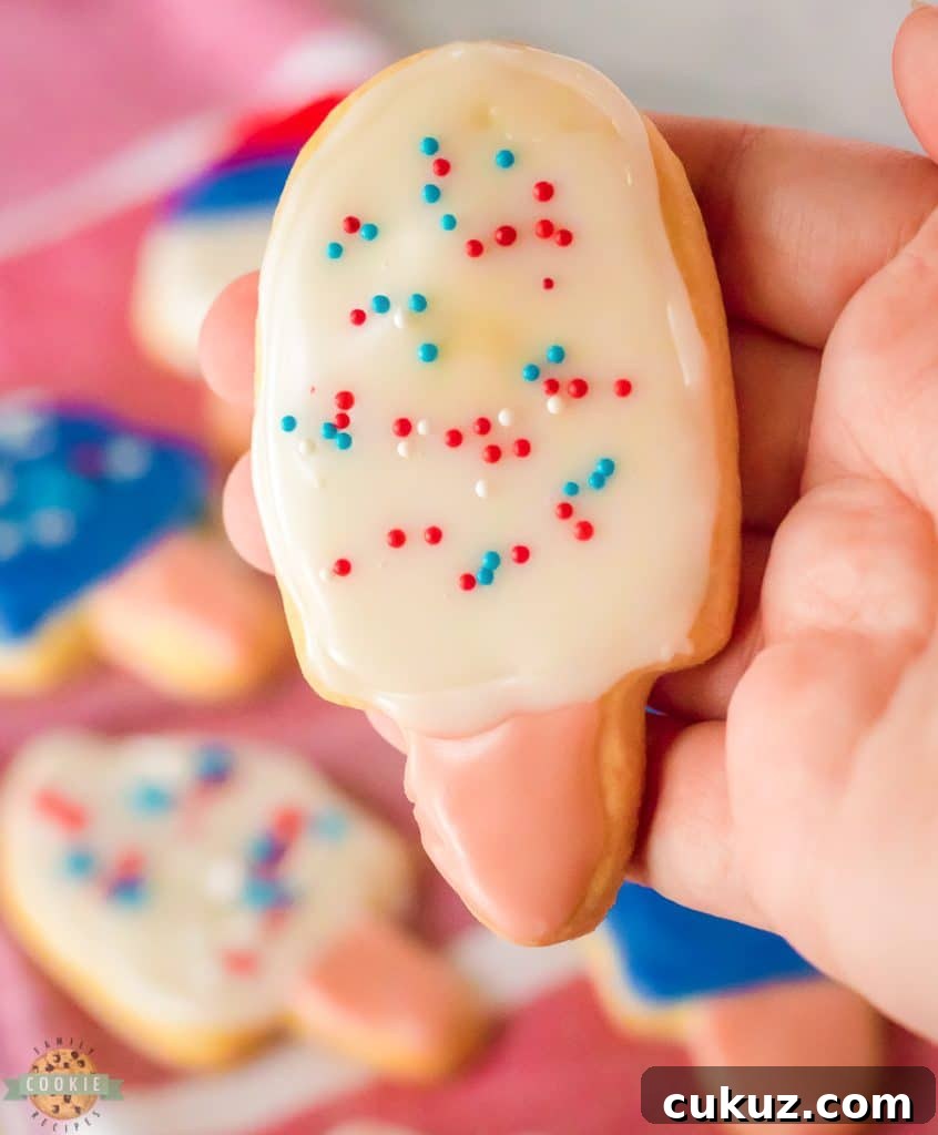Popsicle Sugar Cookies Recipe: Colorful Summer Cookie Ideas 5 popsicle cookies with sprinkles