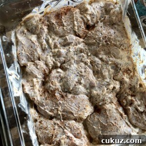 Marinated chicken thighs