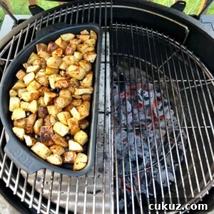 Potatoes on the grill