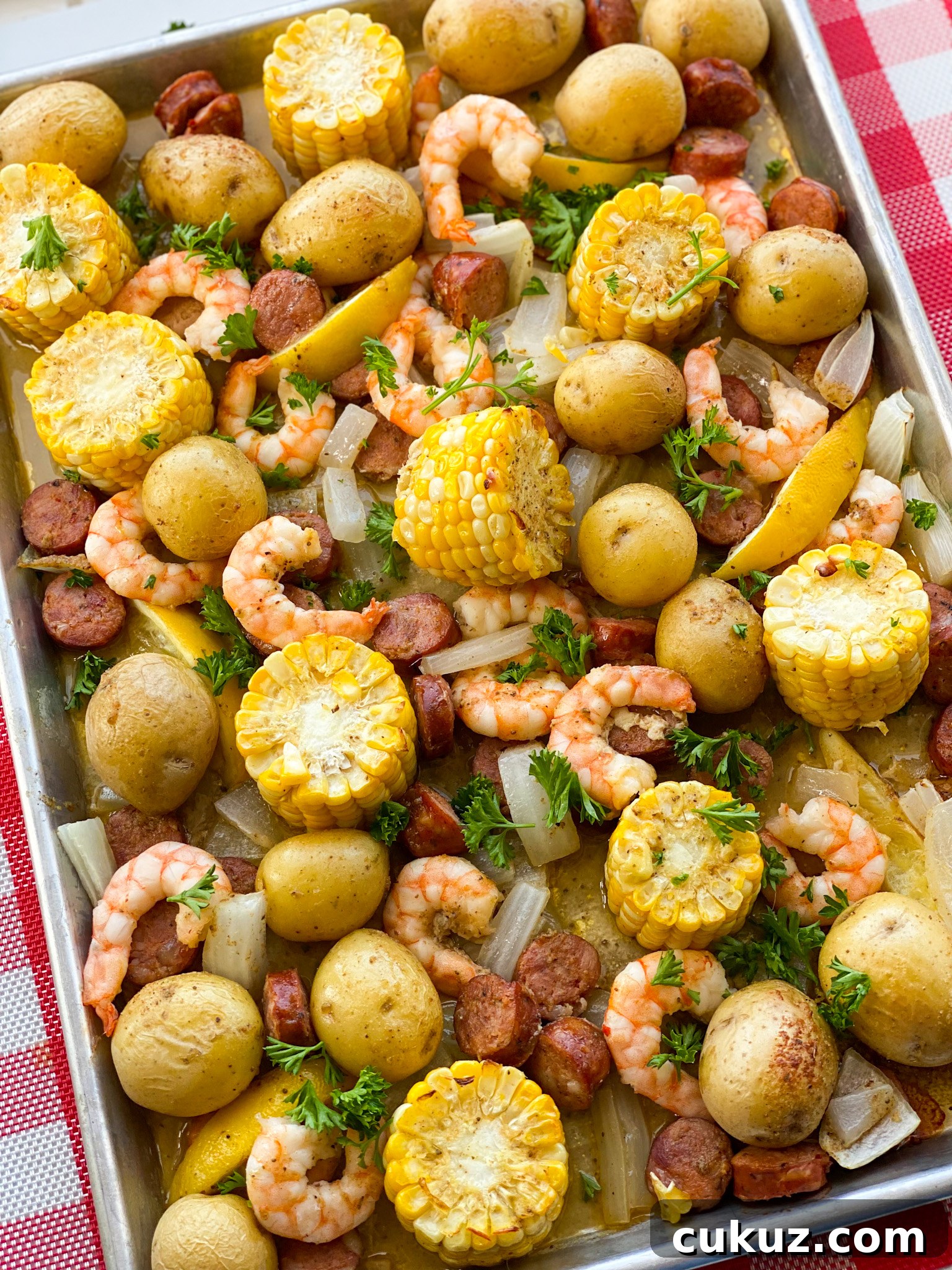 Sheet Pan Shrimp Boil