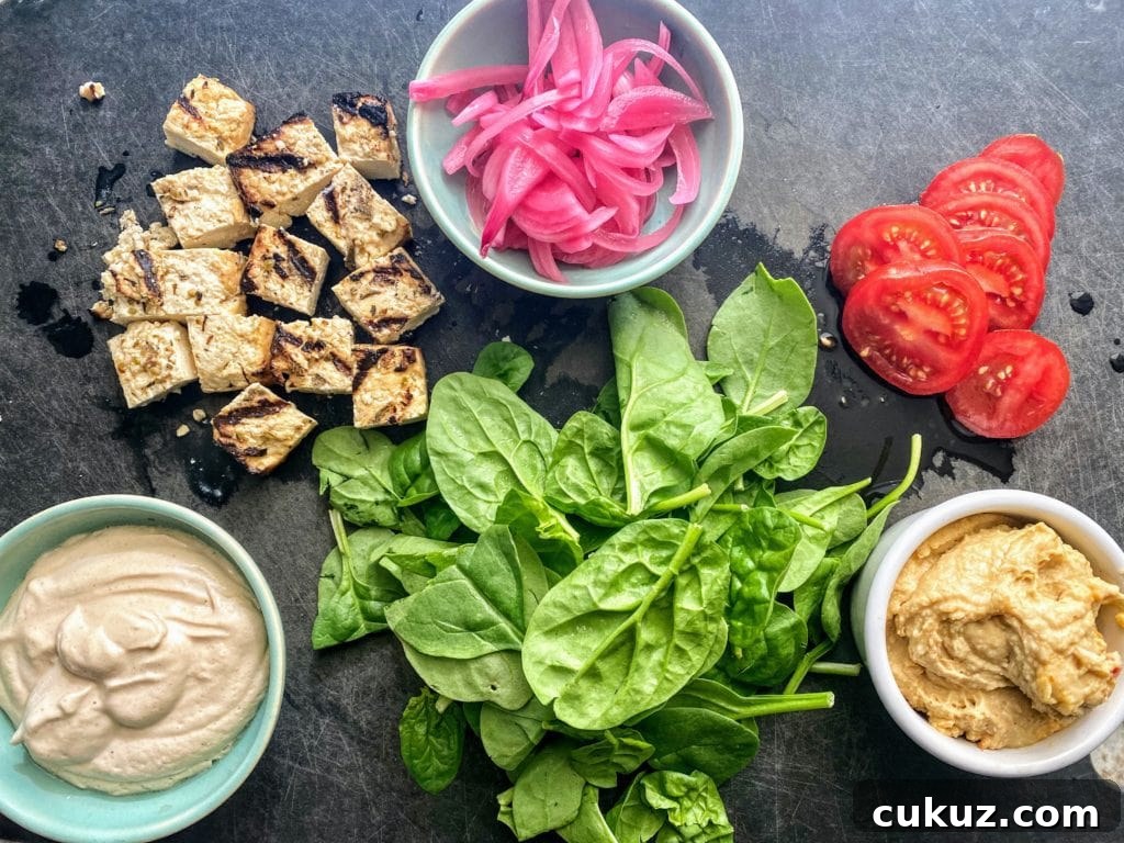 Greek Wrap Ingredients