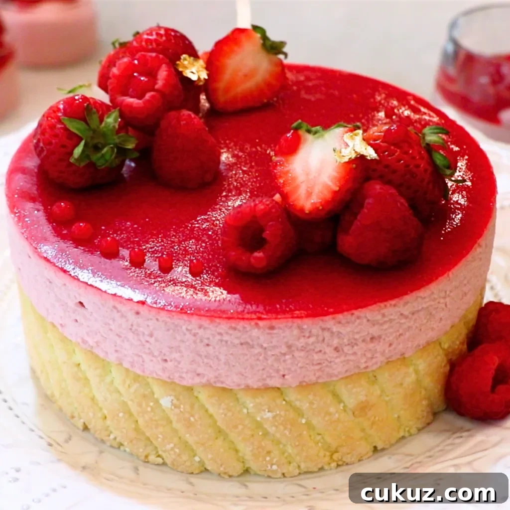 raspberry charlotte cake