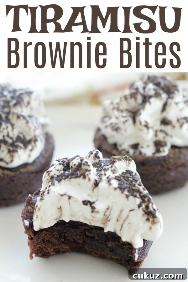 Tiramisu Brownie Bites #ad