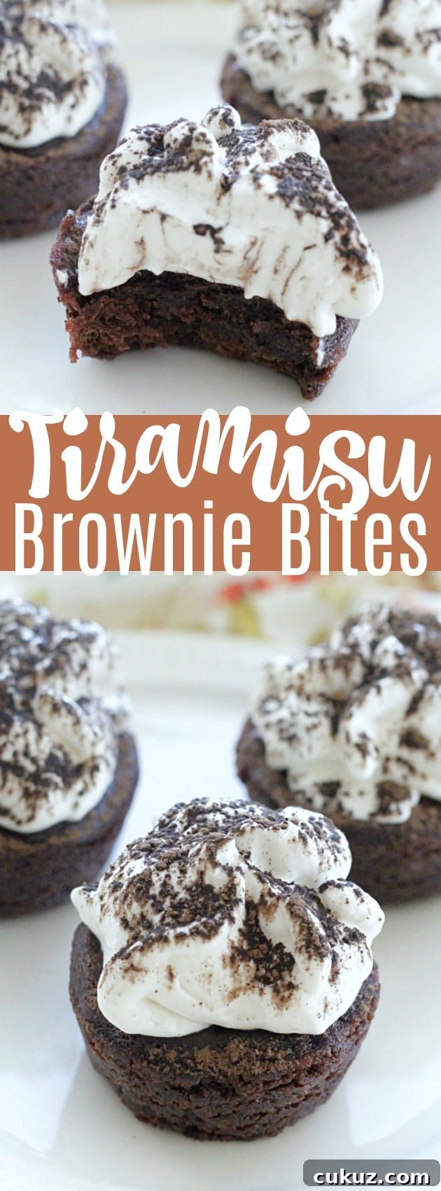 Tiramisu Brownie Bites #ad