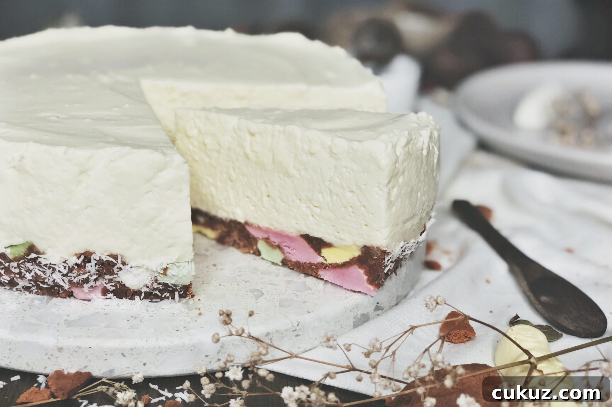 Lolly Log Cheesecake Recipe: No-Bake Party Slice Guide 2 img 116 1 scaled