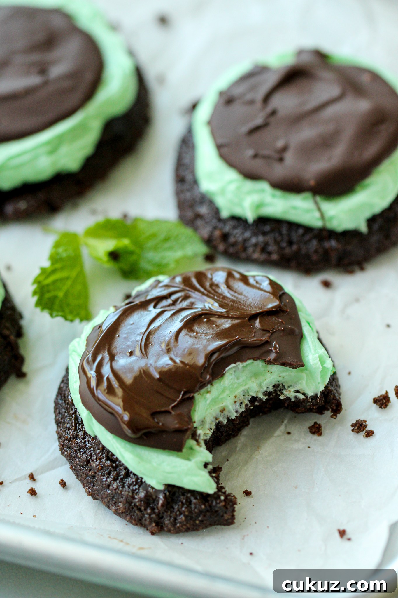 Mint Brownie Cookies (Gluten-Free, Dairy-Free, Paleo-Friendly) 4 Crumbl Copycat Mint Brownie Cookie - Gluten-free, dairy-free, with Paleo and nut-free option. Easy to make anytime but nice enough for a special event!