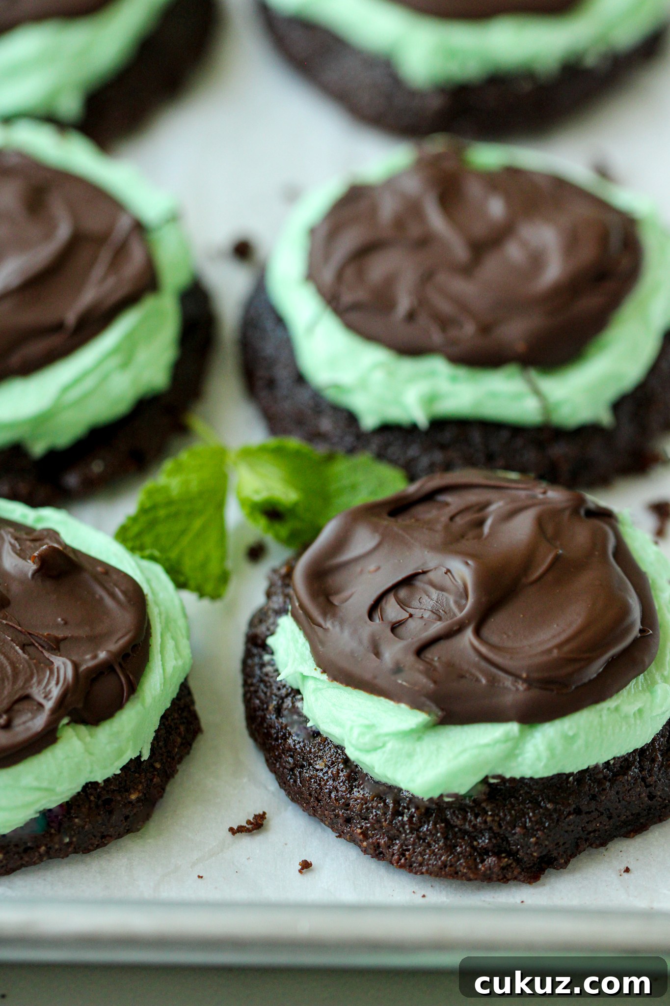 Mint Brownie Cookies (Gluten-Free, Dairy-Free, Paleo-Friendly) 5 Crumbl Copycat Mint Brownie Cookie - Gluten-free, dairy-free, with Paleo and nut-free option. Easy to make anytime but nice enough for a special event!