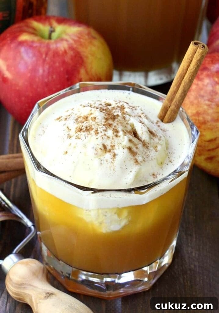 This Whisky Apple Pie Float is going to be a hit for dessert!