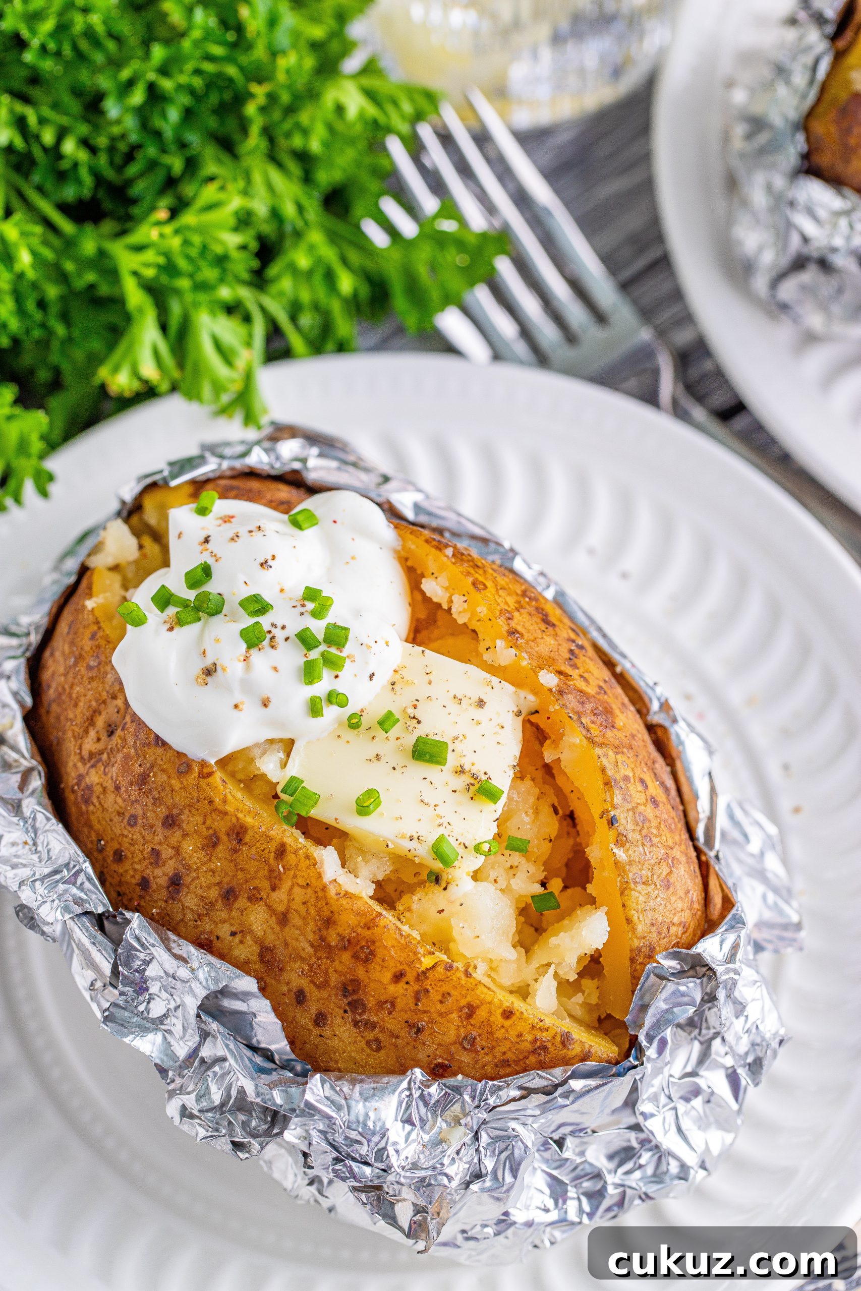 Potatoes ready to serve
