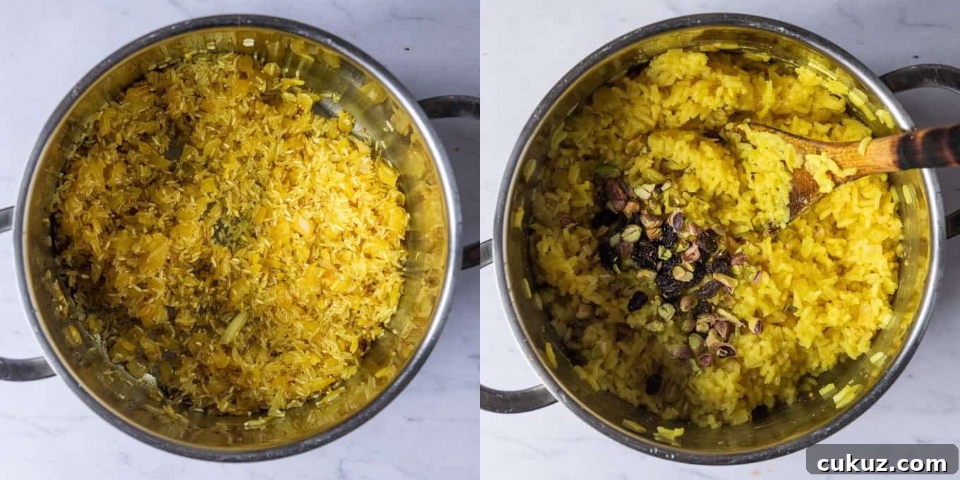 Step 2 - cooking the rice.