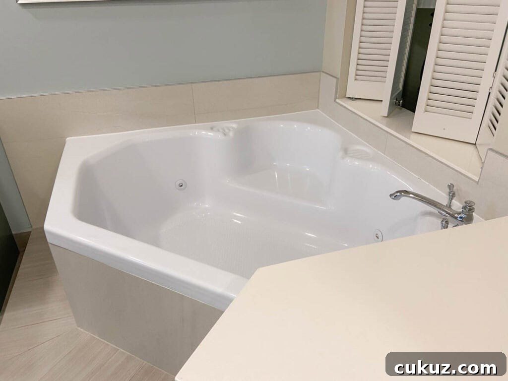 Whirlpool tub at Old Key West Resort Villa.