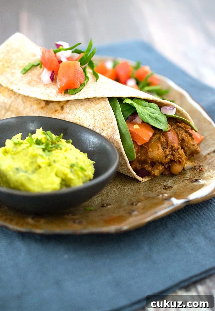 Vegan Slow Cooker Potato and Bean Mole