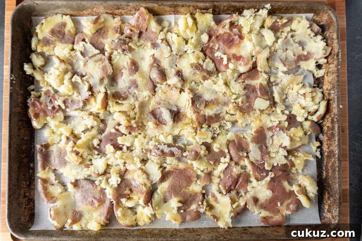 smashed potatoes