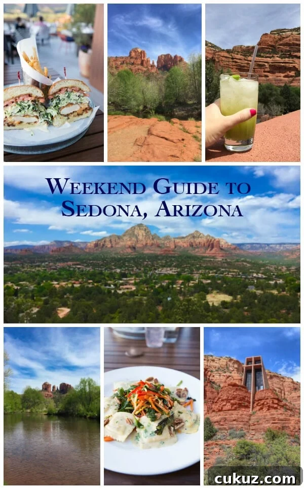 A Weekend Guide to Sedona Arizona includes the best things to eat, see and do during a short visit to Red Rock Country! The guide also includes where to stay and tips for hiking.