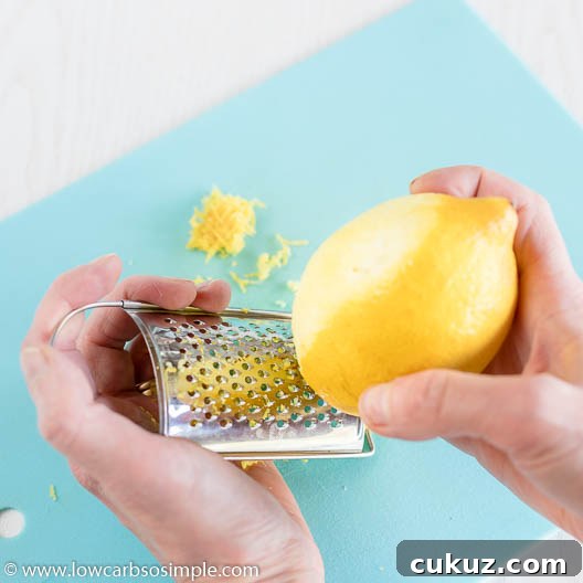 Grating Lemon | Low-Carb, So Simple
