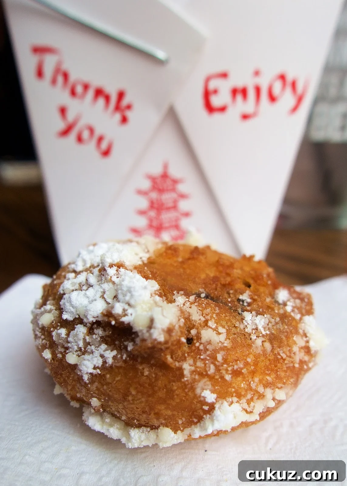 fried oreo closeup