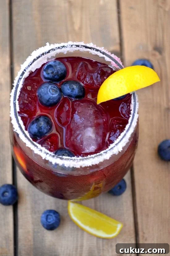Celebrate National Margarita Day with a Blueberry Meyer Lemon Margarita
