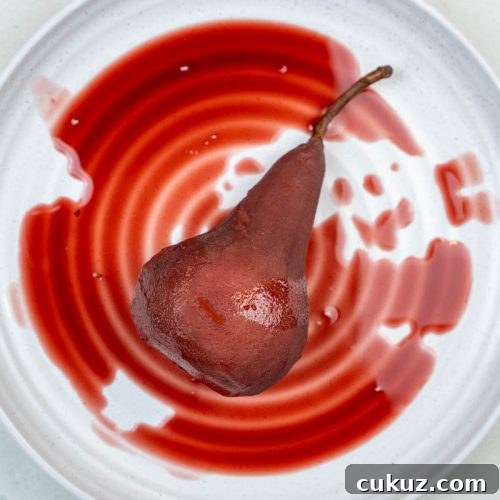 Poached Pears Without Wine