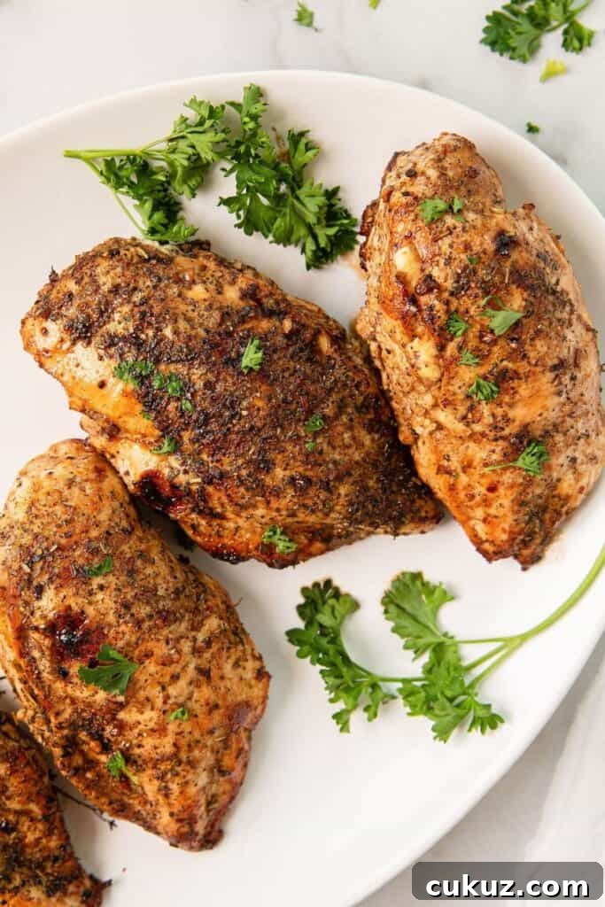 balsamic feta stuffed chicken on a serving plate