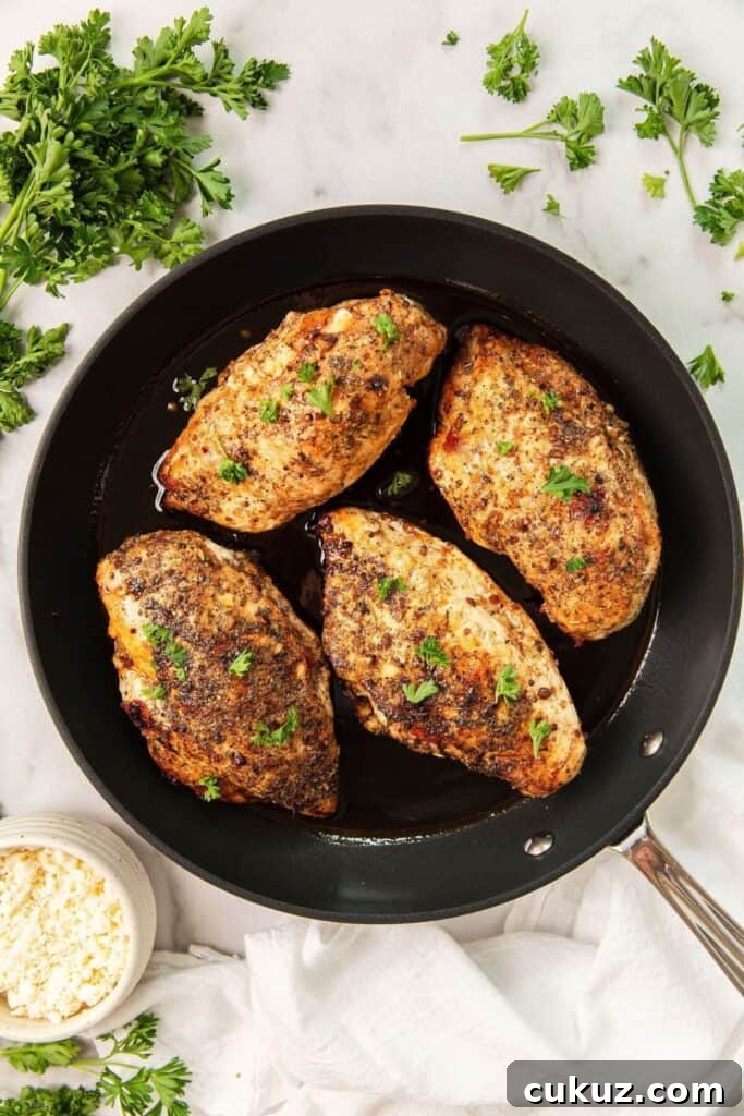 cooking balsamic feta and tomato stuffed chicken breasts