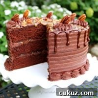 This Chocolate Turtle Cake Recipe is the BEST! So decadent and delicious!