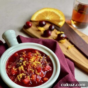 Cranberry Apple Sauce with Marsala plated