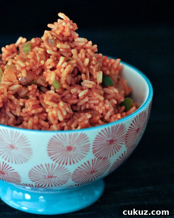 Spanish Rice in a bowl