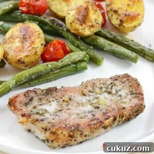 Italian Pork Chop Sheet Pan Dinner