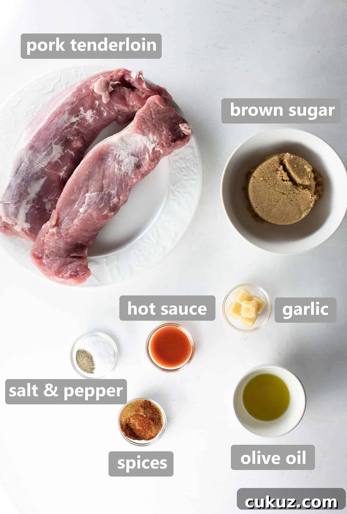 Slow-Cooker Sweet Pork Tacos Recipe for Flavorful Weeknight Meals 3 ingredients to make slow cooker pork on white background