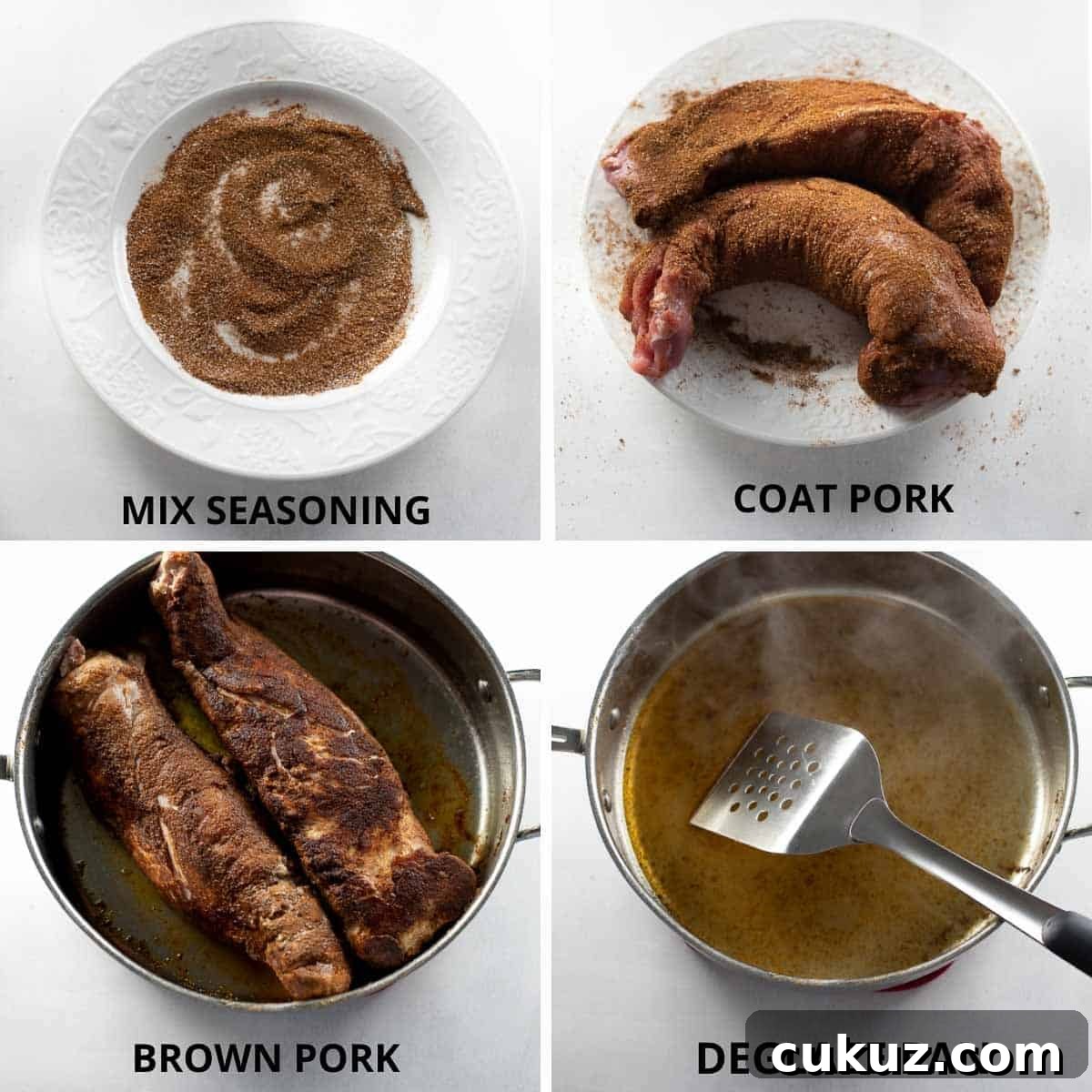 Slow-Cooker Sweet Pork Tacos Recipe for Flavorful Weeknight Meals 4 step by step photos of how to make slow cooker pork tenderloin