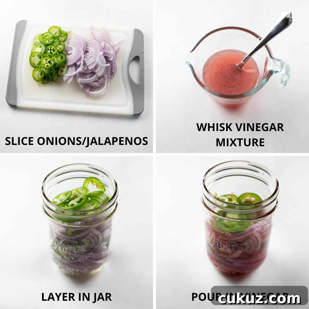 Slow-Cooker Sweet Pork Tacos Recipe for Flavorful Weeknight Meals 6 step by step photos of how to make pickled onions